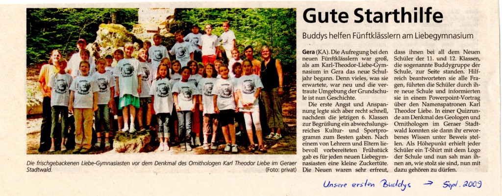 Die ersten Buddys